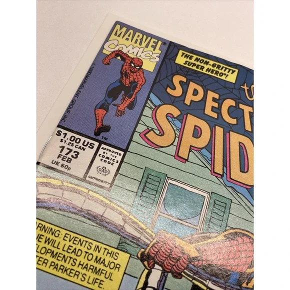 The Spectacular Spider-Man #173 (Feb 1991, Marvel) - Picture 5 of 11